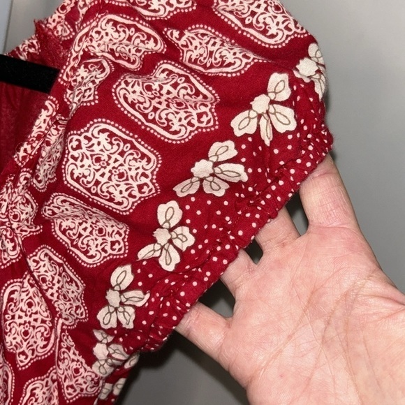 SO Wear It Declare It Red Boho Dress Size Medium - Picture 4 of 5